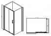Душевой уголок Abber Schwarzer Diamant 140x100 прямоугольный, черный