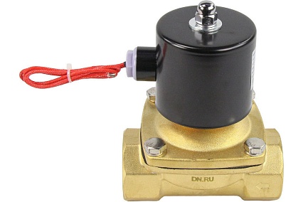 Электромагнитный клапан DN.ru двухходовой VS2W-100V-NC Ду20 Ру10 латунь, VITON 220B AC D130-01560