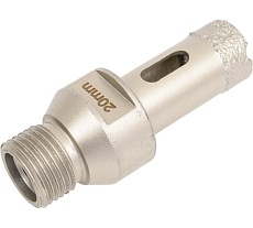 Коронка алмазная, вакуумное спекание (20х40 мм; 1/2&quot;; М14) TECH-NICK TUK 136.600.6676