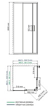 Душевой уголок WasserKRAFT Main 41S19 100x100 квадрат