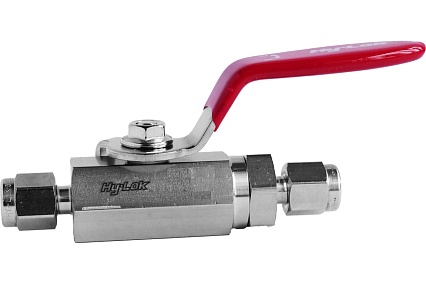 Шаровой кран Hy-Lok 110 серии из нержавеющей стали SS 316, 1/4"- 1/4" BV-H-4T