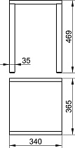Стульчик для ванной Keuco Plan 14982010037 хром/темно-серый