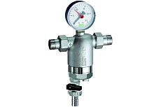 Фильтр FAR 100 мкм, с магнитными вставками, с манометром, Max: 95 C, 25 бар, 1/2&quot; НР FA 39F4 12100