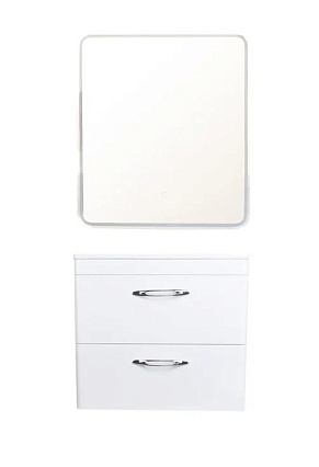 Тумба с раковиной Style Line Каре Люкс 70 см белый