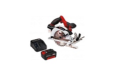 Циркулярная аккумуляторная пила Einhell pxc te-cs 18/165-1 li + 1 акк. pxc, 4ач 18в + зу 3а 4331207SET