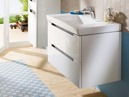 Тумба с раковиной Villeroy&Boch Subway 2.0 80 см белый