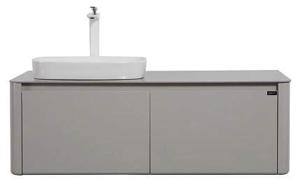 Мебель для ванной Black&White Universe U915.1200L 120 см, светло-серый, левая