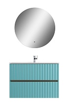Мебель для ванной Art&Max Elegant 80 см, LED подсветка, светло-зеленый