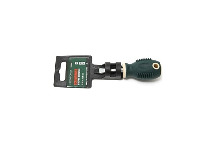 Шлицевая магнитная отвертка Rockforce Profi S2 SL6.5х30мм, на пластиковом держателе RF-70365030(28264)