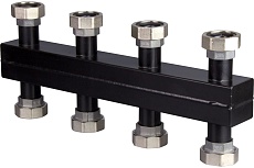 Коллектор распределительный на 3 контура с кронштейнами Altstream 1.1/2 НГ 014440302