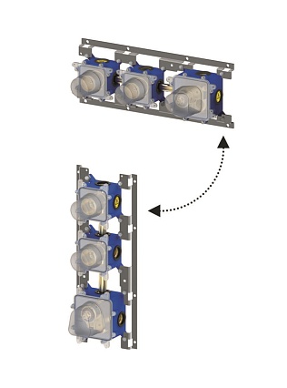 Душевой набор Paffoni Modular Box KITMB018CR душ 22.5 см, хром