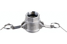 Камлок тип D (розетка; внутренняя резьба BSP; 25 мм-1"; нержавеющая сталь) TITAN LOCK TL100DSS