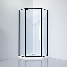 Душевой уголок Black&White Stellar Wind S815 BC 100x100 прозрачное стекло, черный профиль