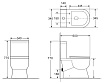 Чаша для унитаза BelBagno Ricco BB275CPR безободковая