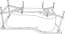 Каркас для ванн Excellent MR-13 Be Spot
