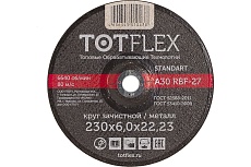 Круг зачистной STANDART 27 (230х6х22.2 мм) TOTFLEX 125081100