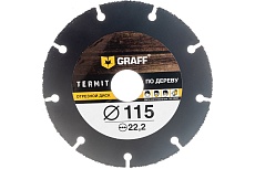 Отрезной диск по дереву GRAFF Termit 115 мм для УШМ болгарки termit115