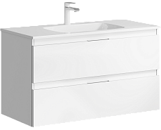 Тумба с раковиной Aqwella Accent 100 см белый