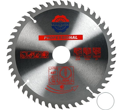 Диск пильный по дереву 200x32/30 мм, 48Z TGS TORGWIN S42718