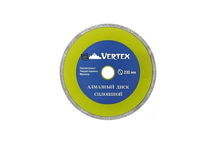 Диск алмазный сплошной для плиткореза (200х25.4 мм) Vertextools 04-200-6