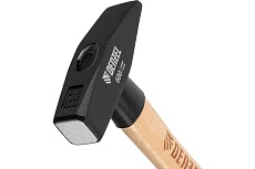 Слесарный молоток Denzel 600 г, кованый квадратный боек, буковая рукоятка 10431