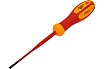 Диэлектрическая отвёртка DUEL Slimline 1000V прямой шлиц Sl4x100 мм, DE01S-040-100