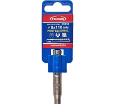 Бур по бетону Tsunami PROFESSIONAL Cross 8х110/60 мм, SDS-plus T10610300008110