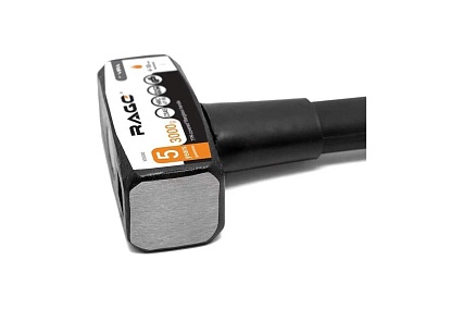 Кувалда RAGE by VIRA 3000 г с фибергласовой ручкой 903000