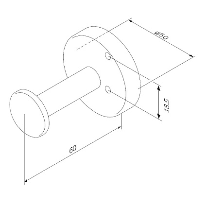 Крючок Am.Pm Inspire 2.0 A50A35800 хром