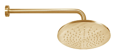 Душевой набор Paffoni Light KITZLIG015HGSP006KING душ 30 см, брашированное медовое золото