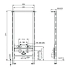 Инсталляция для биде TECEspring profil S330000
