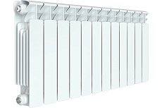 Биметаллический радиатор Rifar BASE 350 12 секций, боковое подключение RAN30H1KQ5UI5D