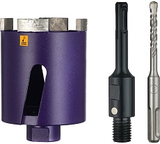 Коронка алмазная по бетону LASER SDS+ 68 мм, с магнитным хвостовиком Kronger KS20068