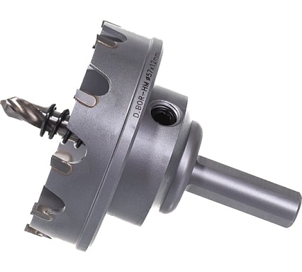 Коронка по металлу HM (57х12 мм; хвостовик 10 мм; комплект) D.BOR HS-HM-12-057-T