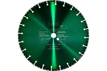 Диск алмазный MULTI Diamant V-8 (350x3.2x25.4 мм) D.BOR MU-D-0350-025