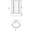Душевой уголок Тритон Стандарт В 90x90, стекло лен