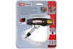 Отвертка для бит KS Tools с ручкой-трансформером, 1/4", в комплекте с 5 битами 911.2475