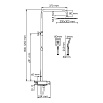 Душевая стойка WasserKRAFT A114.162.130.CB Thermo с термостатом, хром/черный