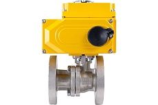 Шаровой кран DN.ru КШФП.316.200 Ду25 Ру40 с электроприводом 005 24В D160-04836