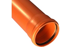 Труба для наружной канализации Дигор диаметр 200 мм, L-1000 мм, толщина стенки 5.2 SEPI200S56L1000