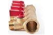Коллектор с шаровыми кранами PROFACTOR в/н 3/4" х 4 вых 1/2"нар PF MV 264.4