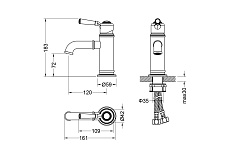 Смеситель для раковины Aquatek Классик AQ1510MB черный матовый