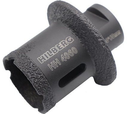 Коронка-фреза алмазная по плитке Hilberg 40-60 мм Super Hard М14 HH4060