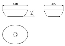 Раковина Point Артемида PN43151WB 51 см белый