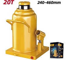 Домкрат бутылочный гидравлический 20т DQ71020 (высота подъема 240-460мм) Deli 130447