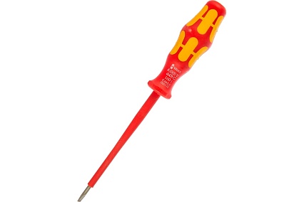 Отвёртка диэлектрическая WERA VDE, SL 0.6х3.5х100 мм, WE-006110
