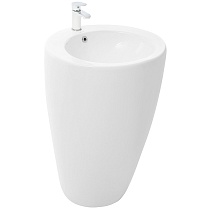 Раковина напольная WeltWasser LEERBACH 3838 GL-WT 38 см, 10000005489 белый глянец