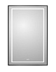 Зеркало BelBagno SPC-KRAFT-500-900-LED-TCH-WARM-NERO 50x90 см антипар, черный