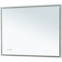 Зеркало Aquanet Оптима 100x75 см с подсветкой, антипар, часы 00288967