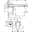 Смеситель для раковины Hansgrohe Metropol 32526140 шлифованная бронза